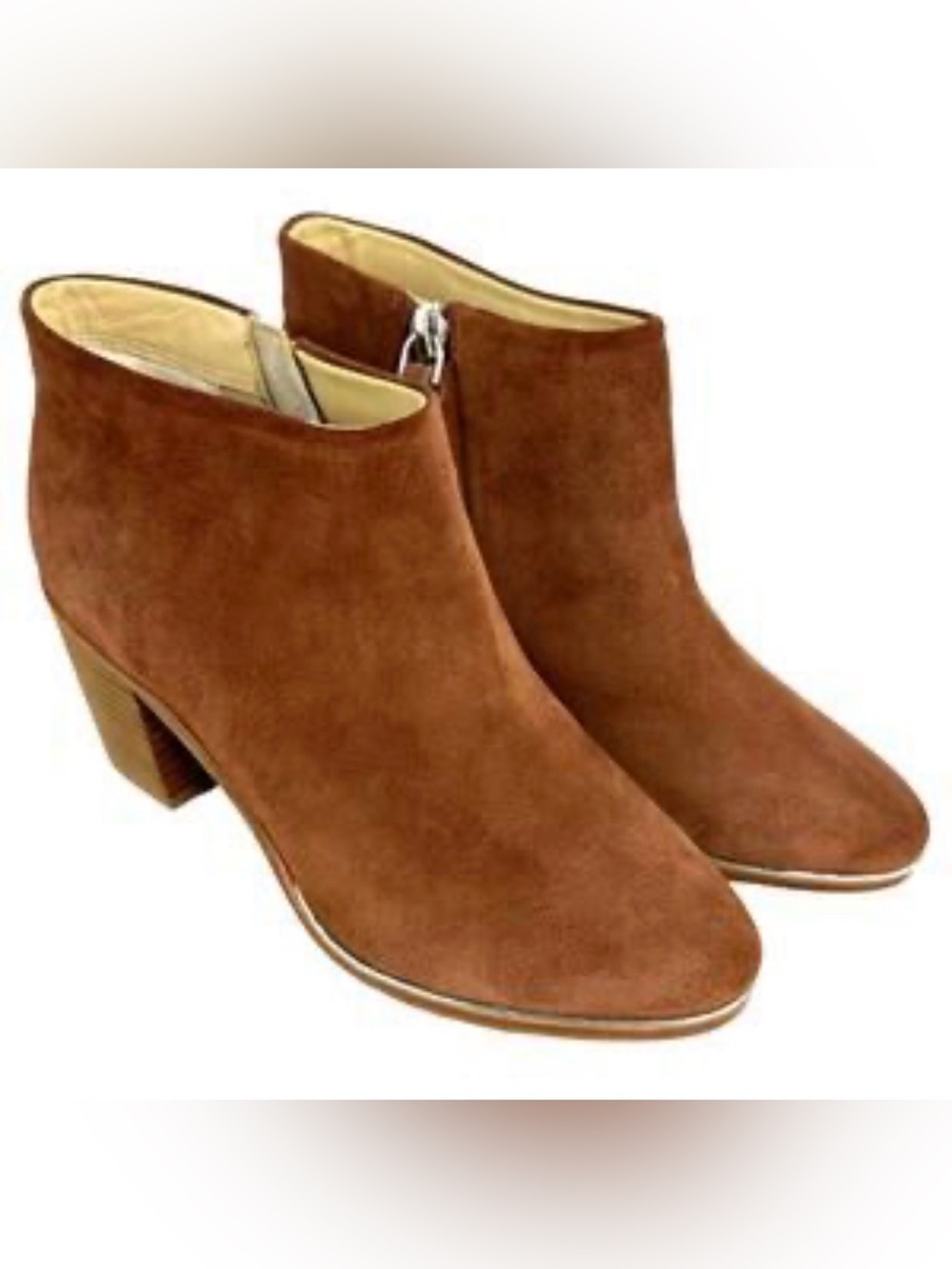 TED BAKER LONDON Hiara Leather Brown Suede Ankle Boots